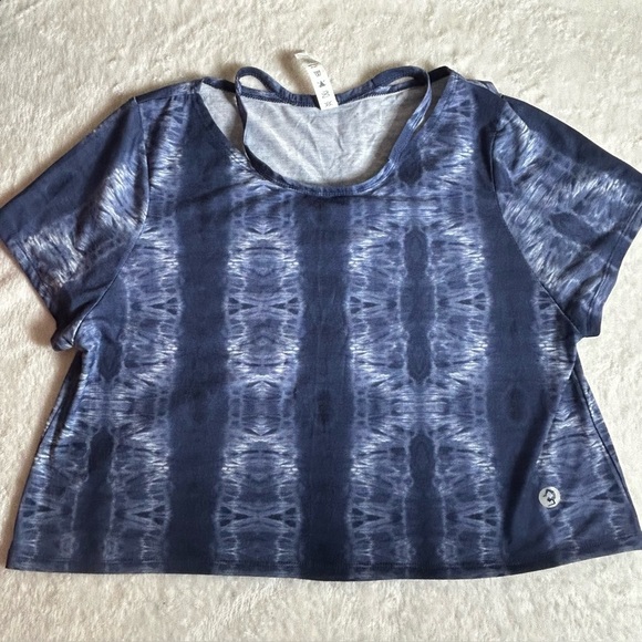 Scorpio Sol Tops - Scorpio Sol Blue Tie-Dye Crop Top Size L